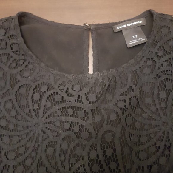 Club Monaco Peplum Lace Top - Picture 3 of 3